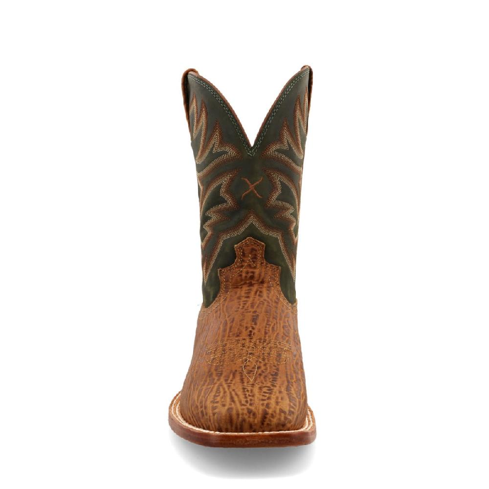 Twisted X Peanut And Olive Branch Tech X Boot 11 Inch WS Toe Boots MXTL004