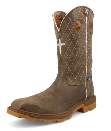 le bos Twisted X Ultralite X 12 Inch Men's Work Boot MULNW03