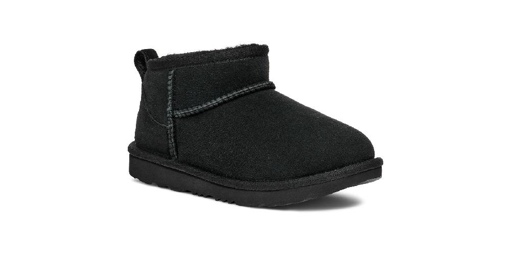 Le Bos Ugg Black Classic Ultra Mini Little Kids' Boots 1130750K-BLK