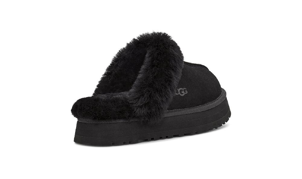 Le Bos Ugg Black Disquette Women's Slippers 1122550-BLK