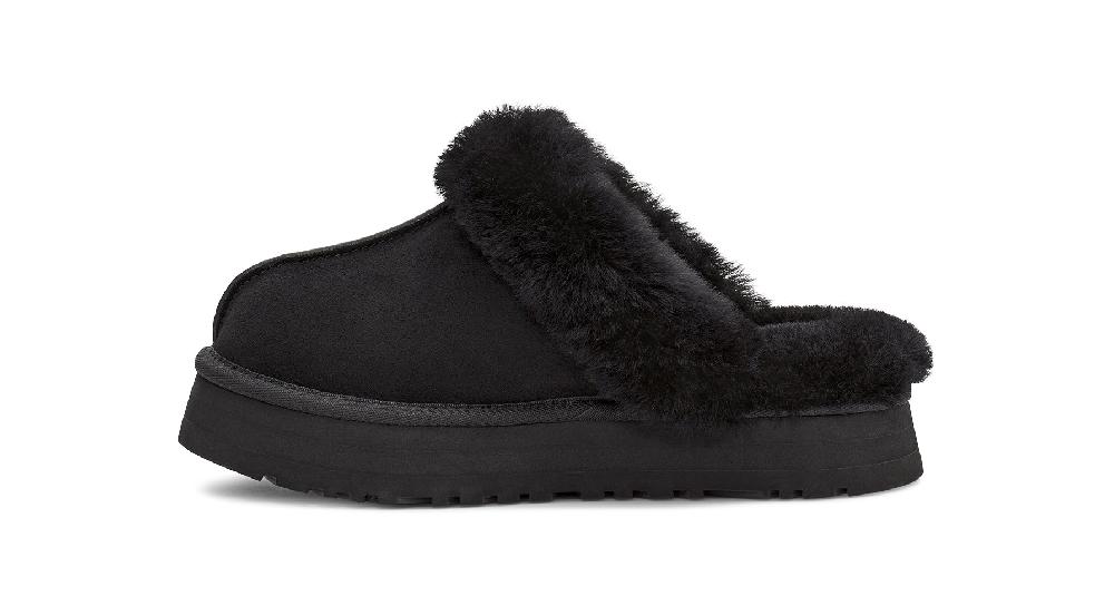 Le Bos Ugg Black Disquette Women's Slippers 1122550-BLK