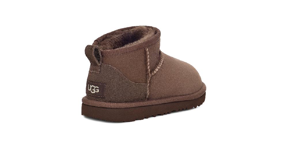 Le Bos Ugg Burnt Cedar Big Kids (sizes 13-6 - Approx. 6-10 Years Old) Classic Ultra Mini Boots 1130750K-BCDR