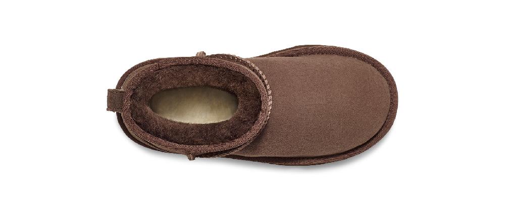 Le Bos Ugg Burnt Cedar Big Kids (sizes 13-6 - Approx. 6-10 Years Old) Classic Ultra Mini Boots 1130750K-BCDR