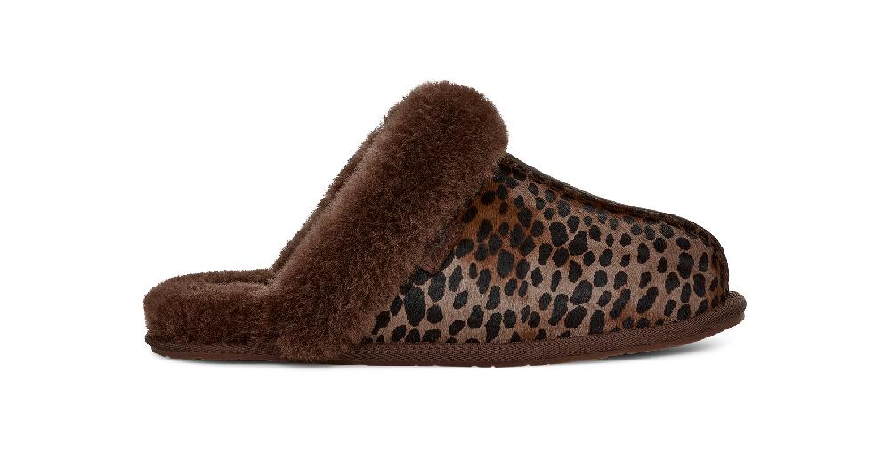 Le Bos Ugg Burnt Cedar Scuffette Caspian Women's Slippers 1158352-BCDR
