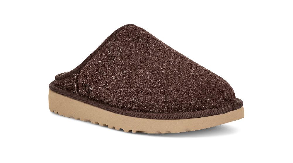 Le Bos Ugg Burnt Cedar Shaggy Suede Men's Classic Slip-On 1153104-BCDR