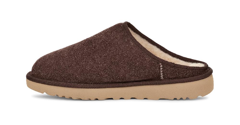 Le Bos Ugg Burnt Cedar Shaggy Suede Men's Classic Slip-On 1153104-BCDR