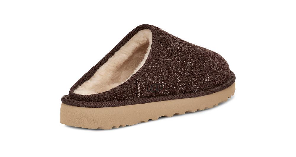 Le Bos Ugg Burnt Cedar Shaggy Suede Men's Classic Slip-On 1153104-BCDR