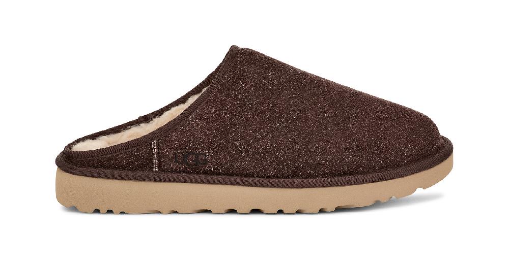 le bos Ugg Burnt Cedar Shaggy Suede Men's Classic Slip-On 1153104-BCDR