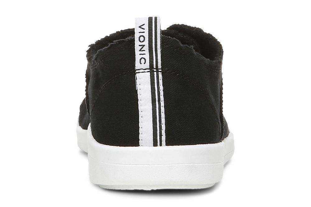 Le Bos Vionic Black Beach Pismo Women's Casual Canvas Sneakers 10011625001