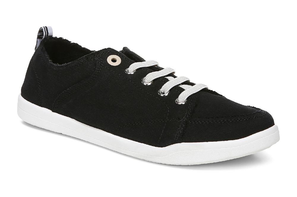 le bos Vionic Black Beach Pismo Women's Casual Canvas Sneakers 10011625001