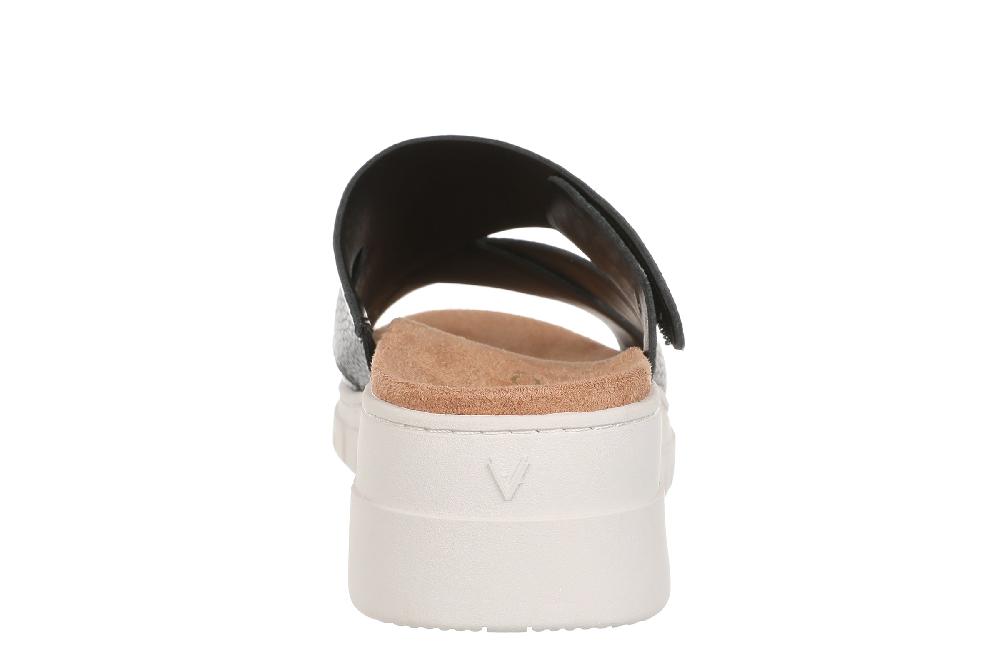 Le Bos Vionic Black Leather Uptown Sunset Women's Wedge Sandals J3196L1001