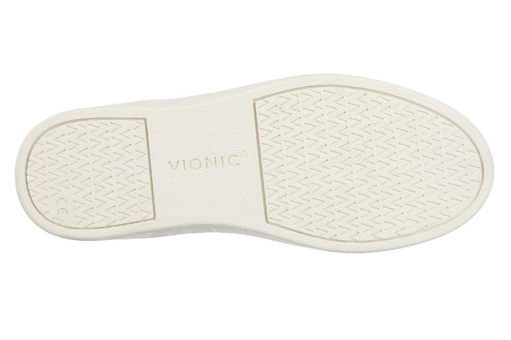 Le Bos Vionic Ivory/ Black Leather Winny Women's Sneakers H7773LH104