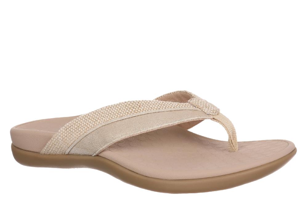 le bos Vionic Natural Gold Shore Women's Toe Post Sandals SHORE-700