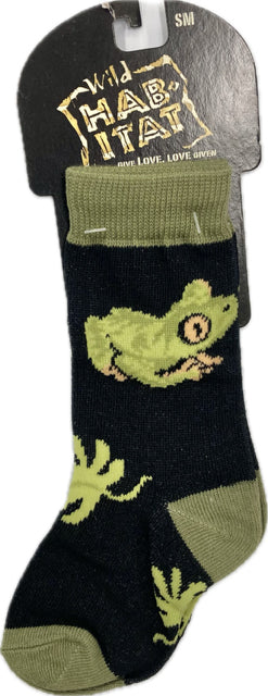 le bos Wild Habitat Black Tree Frog Children's Socks HA09X005