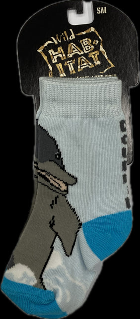 le bos Wild Habitat Blue Dolphin Children's Socks AQ96A010
