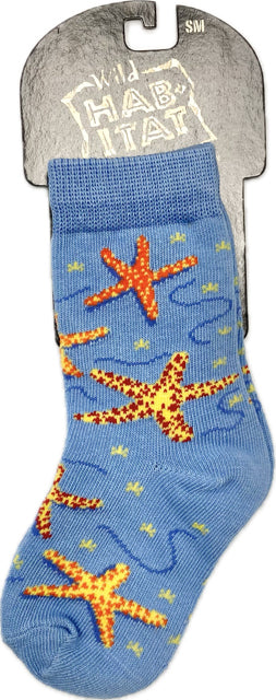 le bos Wild Habitat Blue Starfish Children's Socks HA055016