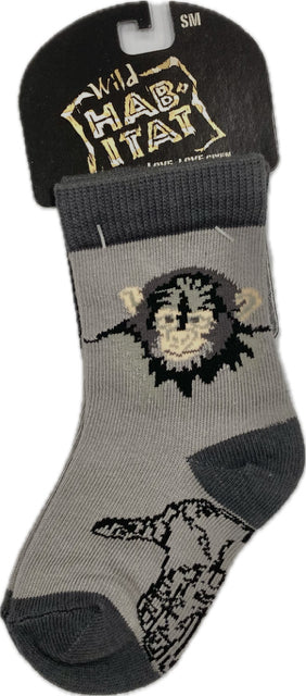 le bos Wild Habitat Grey Monkey Children's Socks ZO97Z013