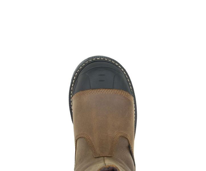 Le Bos Wolverine Brown 11 Inch Pull-on Hellcat Ultraspring Waterproof Carbonmax Carbon Toe Mens Work Boots W211141