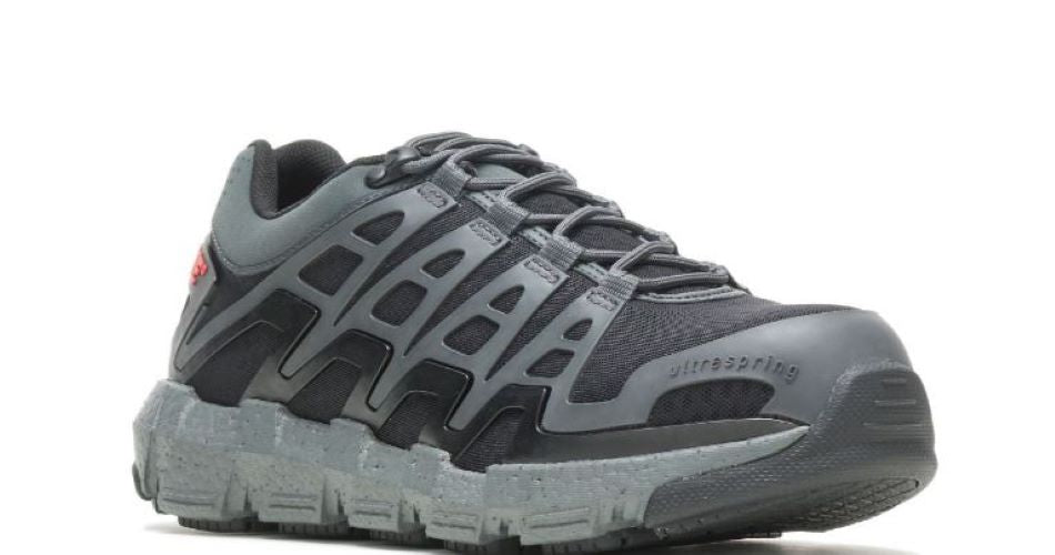 Le Bos Wolverine Charcoal Rev Durashocks Lo Safety Toe Mens Athletic Shoes W211016