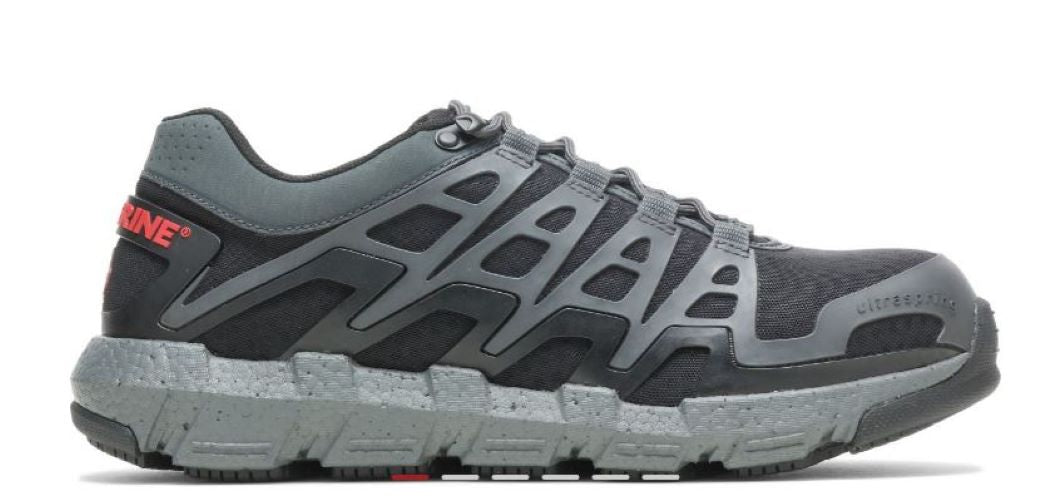 le bos Wolverine Charcoal Rev Durashocks Lo Safety Toe Mens Athletic Shoes W211016