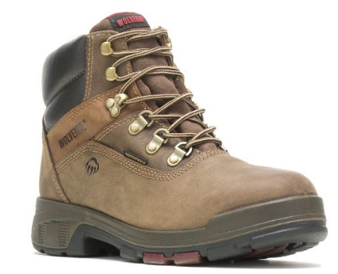 le bos Wolverine Dark Brown Cabor EPX 6 inch Waterproof Work Boot W10315