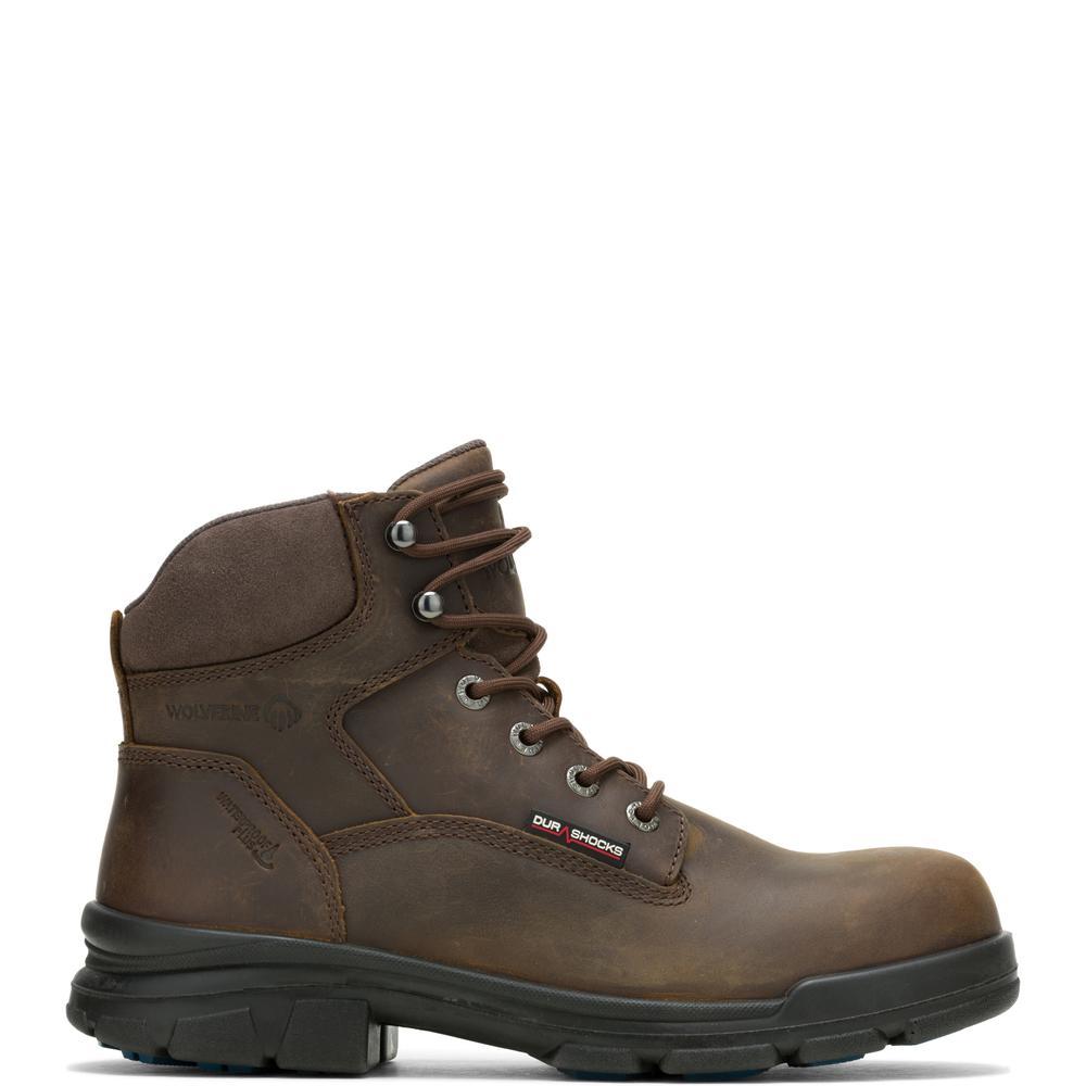 Le Bos Wolverine Dark Brown Men's Durashocks SR Icon 6 Inch Work Boots W240023
