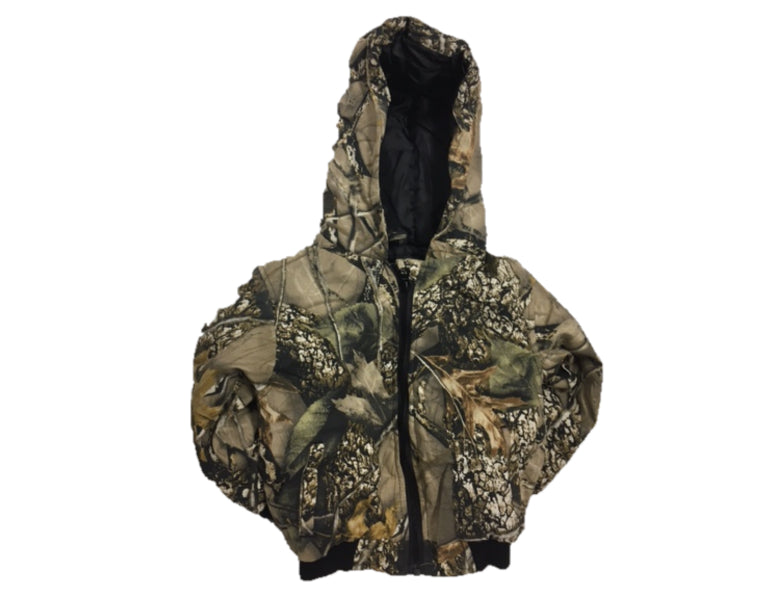 le bos World Famous Kids Camo Burly Insulated Hooded Jacket MCJ101K-409