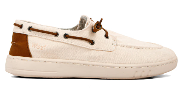 le bos Woz Ecru George Canvas Men's Easy On Shoes GEORGE-CV-ECR