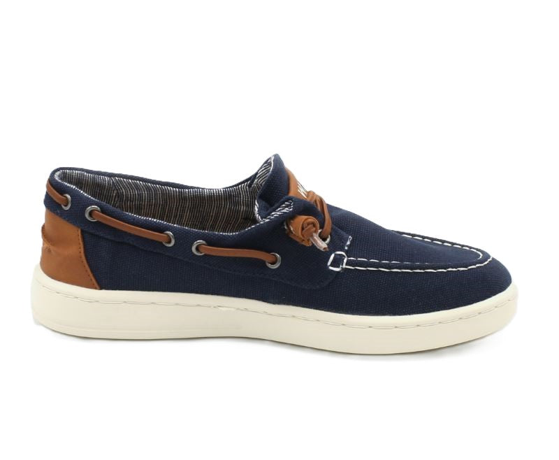 Le Bos Woz Navy George Men's Canvas Easy On Shoes GEORGE-CV-NAV