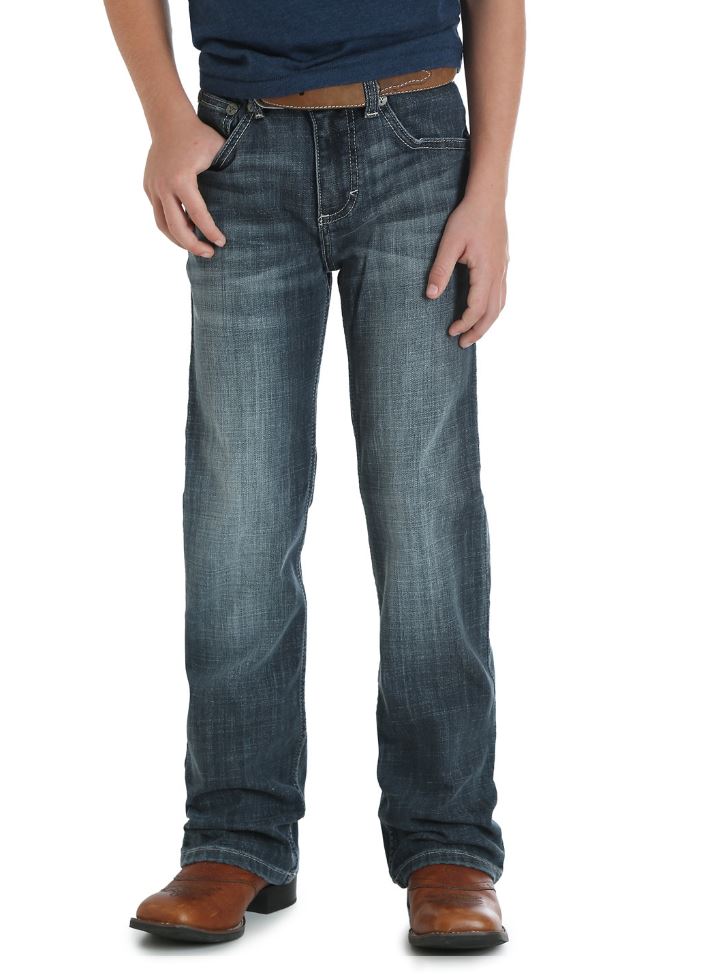 le bos Wrangler 20X Vintage Boys Boot Cut Slim Fit Jeans 42BWXCL