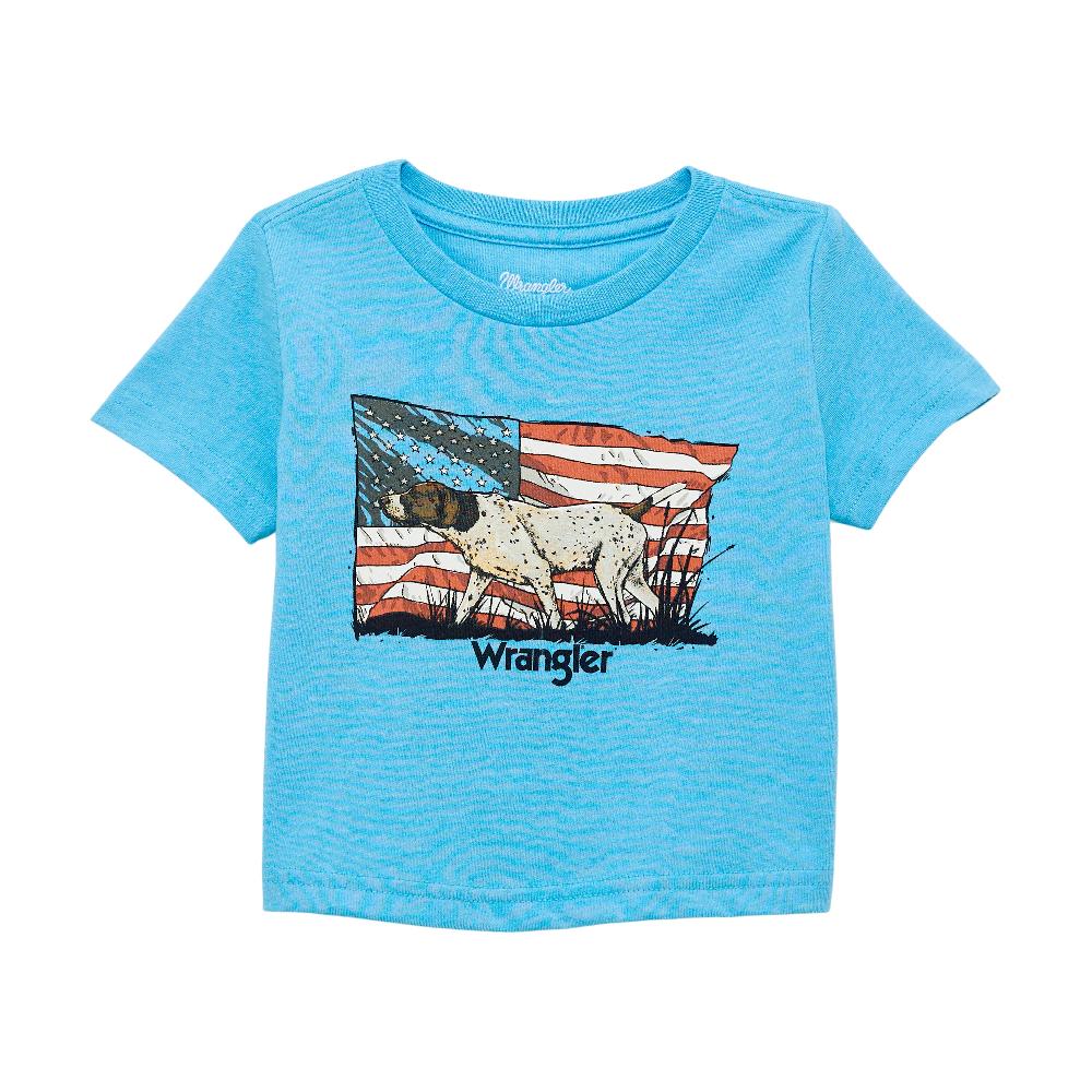 le bos Wrangler Azure Blue Heather Little Boy's Short Sleeve Graphic T-Shirt 112361876