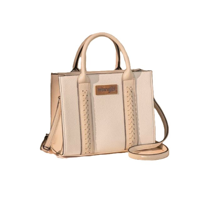 le bos Wrangler Beige Whipstich Crossbody Tote Bag WG225-8120BG