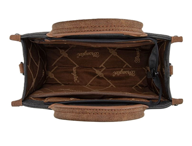 Le Bos Wrangler Black Buckle Tote/Crossbody WG250-81202BK