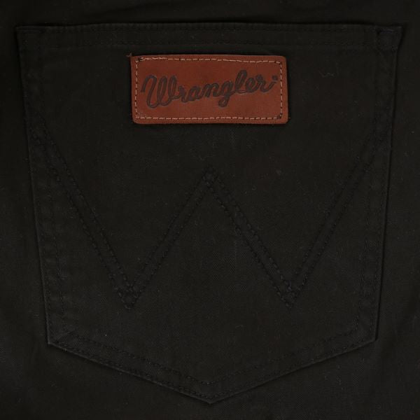 Le Bos Wrangler Black Retro Slim Fit Straight Leg Men's Pants 88MWZBK