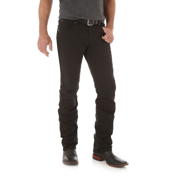 Le Bos Wrangler Black Retro Slim Fit Straight Leg Men's Pants 88MWZBK