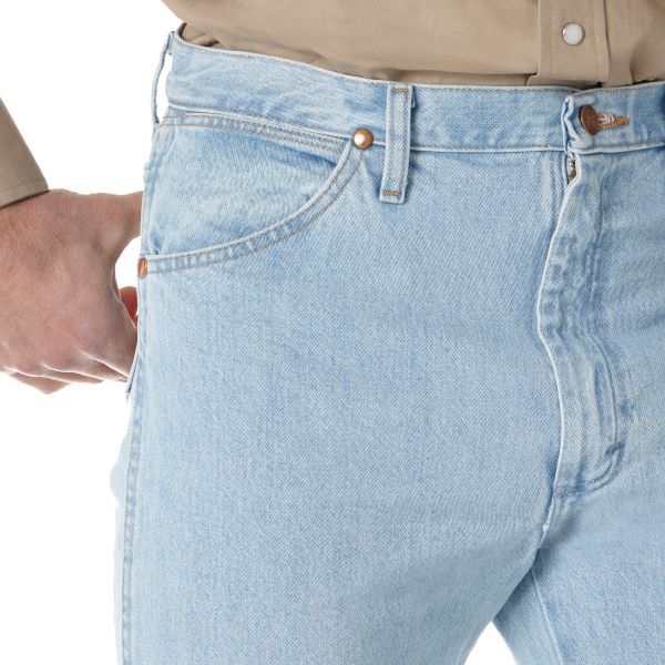 Le Bos Wrangler Bleach Cowboy Cut Original Fit Men's Jeans 13MWZGH