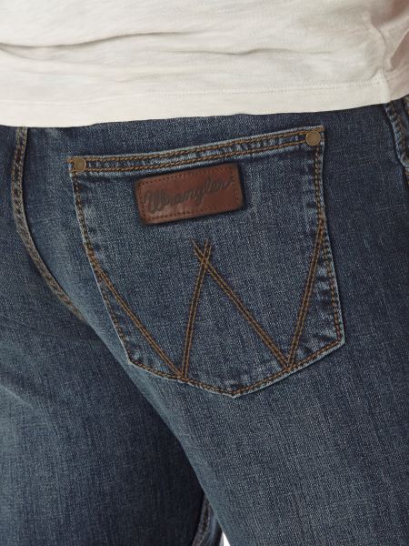 Le Bos Wrangler Bozeman Retro Slim Fit Men's Straight Leg Jeans WLT88BZ