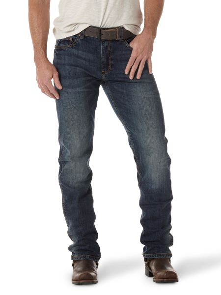 Le Bos Wrangler Bozeman Retro Slim Fit Men's Straight Leg Jeans WLT88BZ