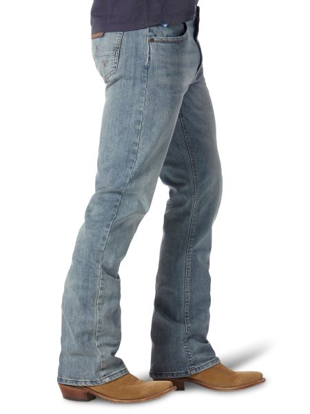 Le Bos Wrangler BR Wash Retro Slim Men's Bootcut Jeans 77MWZBR