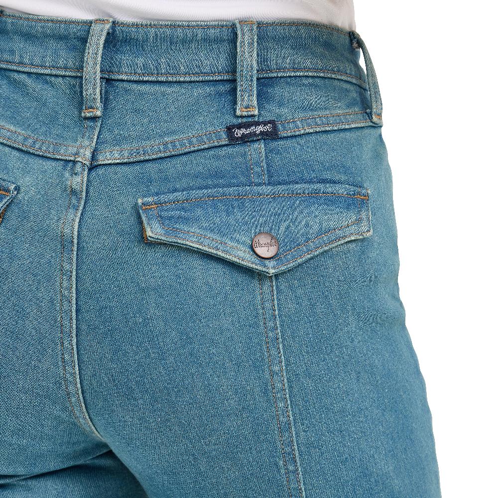 Le Bos Wrangler Brooklyn Retro Bailey High Rise Pintuck Women's Trouser Jeans 112367632