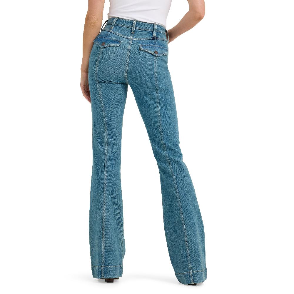 le bos Wrangler Brooklyn Retro Bailey High Rise Pintuck Women's Trouser Jeans 112367632