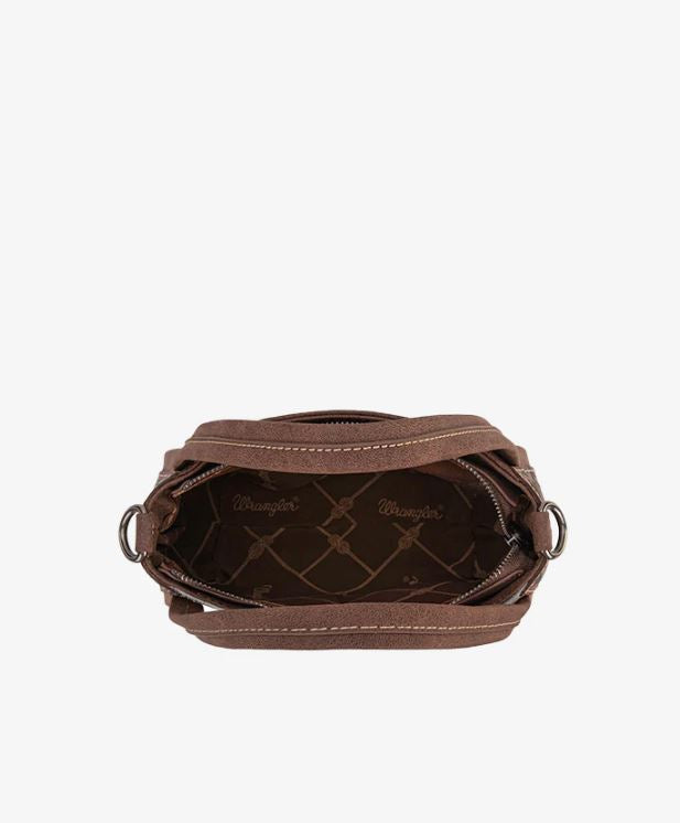 Le Bos Wrangler Brown Genuine Hair On Cowhide Tote Bag WG169-2022BR
