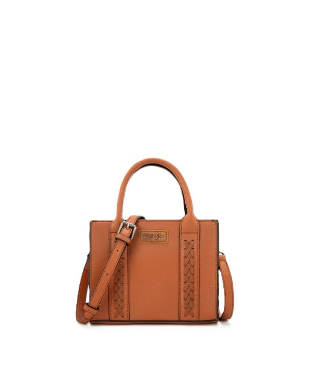 le bos Wrangler Brown Whipstitch Mini Tote Bag WG70S-8120BR