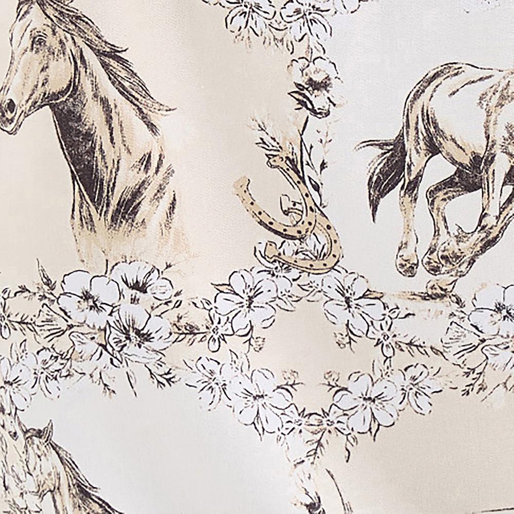 Le Bos Wrangler Cream Saddle Up Slim Western Women's Longsleeve Snap Shirt 112371692