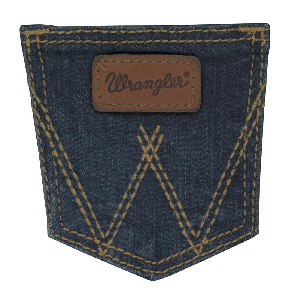 Le Bos Wrangler Dark Blue Baby Boy Adjustable Waist Western Jean 10PQJ136D