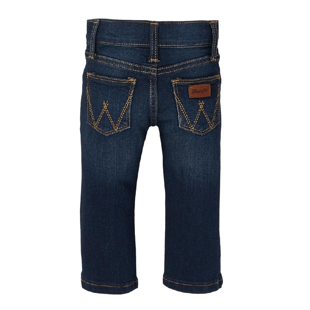 le bos Wrangler Dark Blue Baby Boy Adjustable Waist Western Jean 10PQJ136D