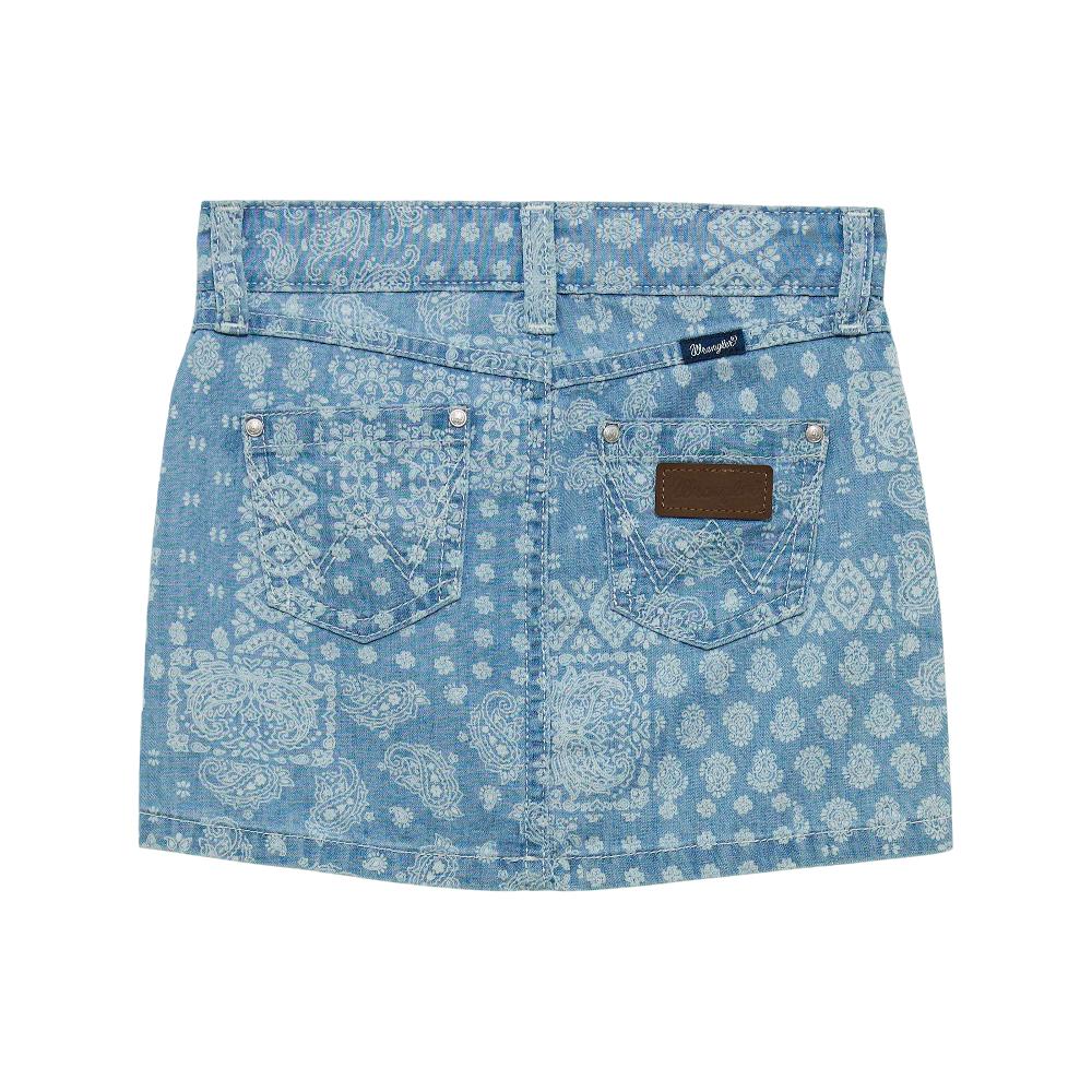 le bos Wrangler Elaina Girls' Paisley Denim Skirt 112365087