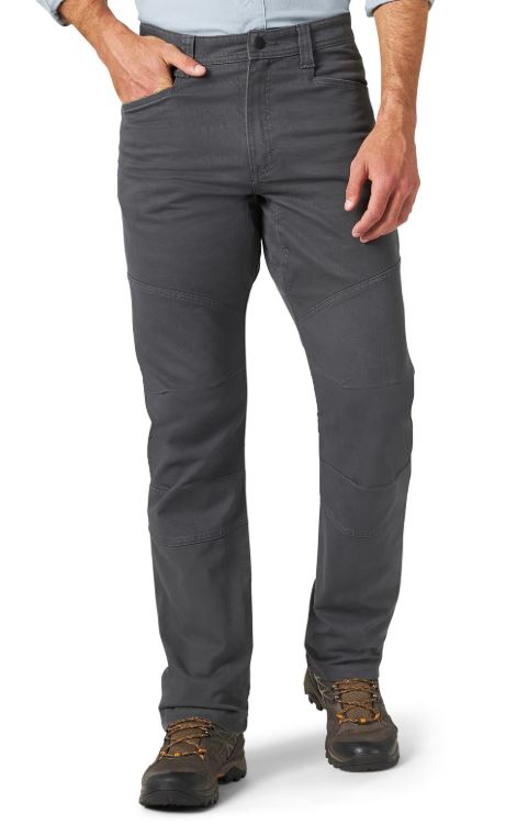 le bos Wrangler Grey Mens Outdoor Reinforced Utility Pant NS857GY