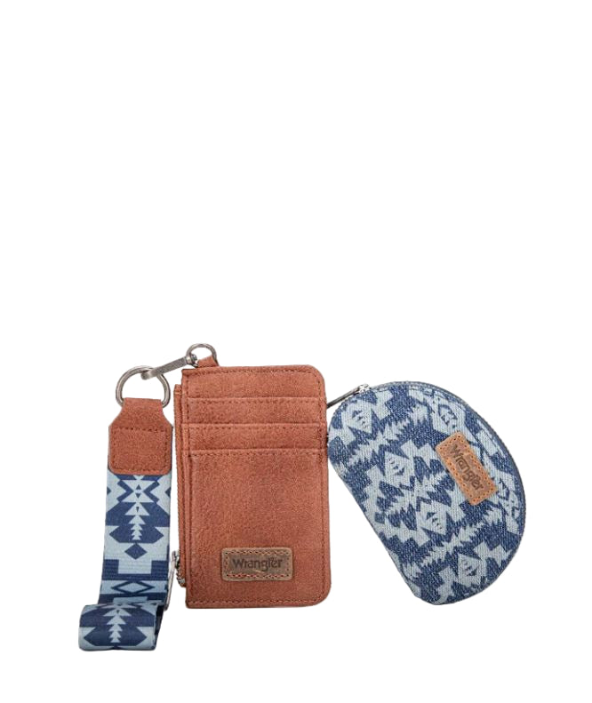 le bos Wrangler Jean Aztec Print Keychain Card Holder WG2212-W0051JN
