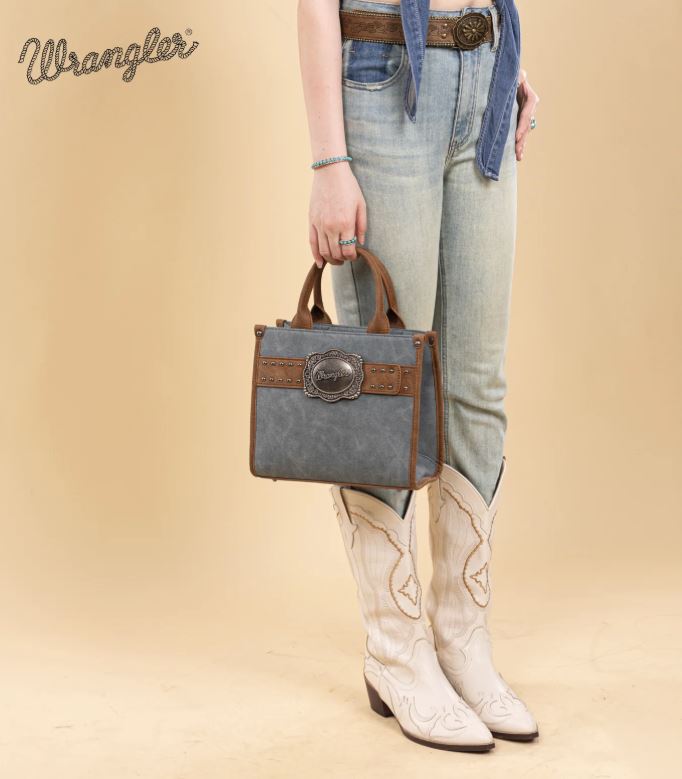 Le Bos Wrangler Jean Buckle Tote Crossbody WG250-81202JN